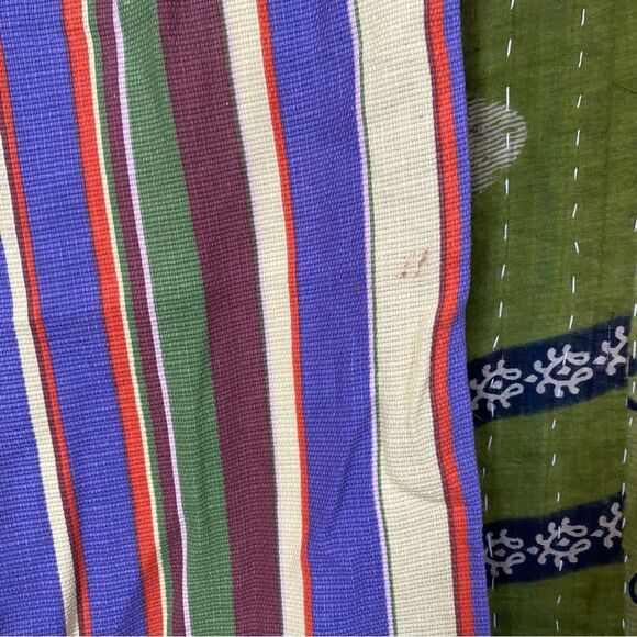 Free People La Paz Slim Crop Multicolored Striped Pants Size 6 - Picture 9 of 16